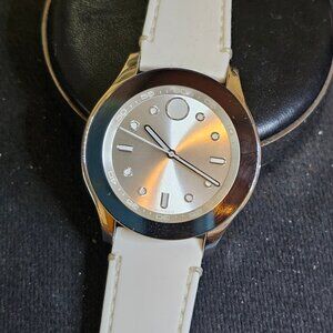Movado Bold White Dial White Watch MB 01.3.14.6211 mint condition No box